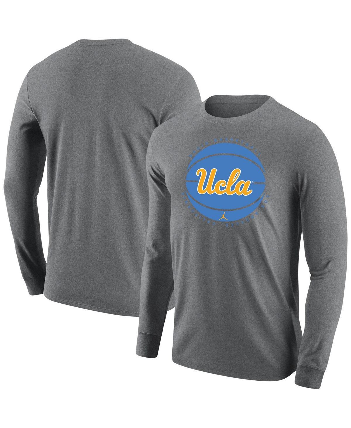 Mens Jordan Gray Ucla Bruins Basketball Long Sleeve T-shirt Product Image