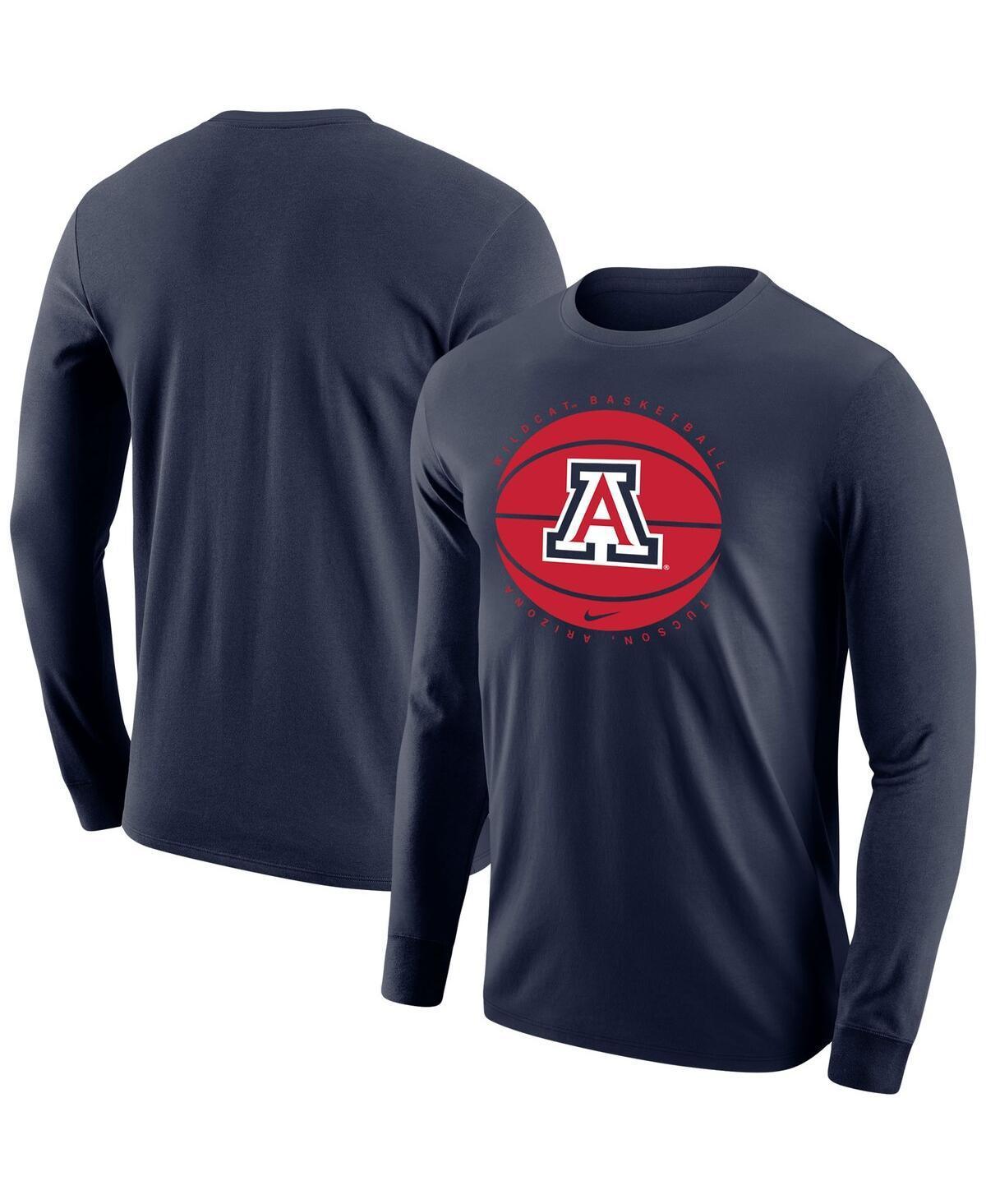 Mens Nike Navy Arizona Wildcats Basketball Long Sleeve T-shirt Product Image