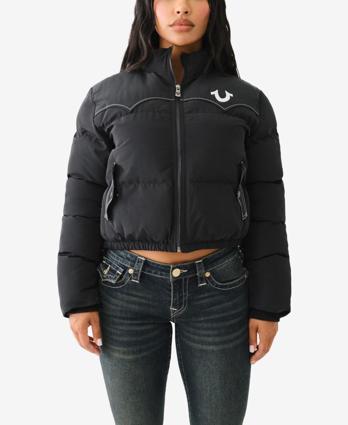 True Religion Womens Western Zip Up Puffer Jacket Product Image