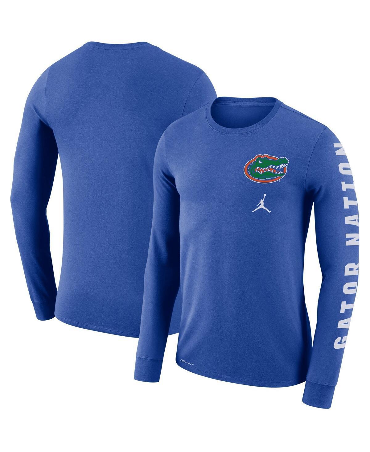 Mens Jordan Brand Royal Florida Gators Local Mantra Performance Long Sleeve T-Shirt Product Image