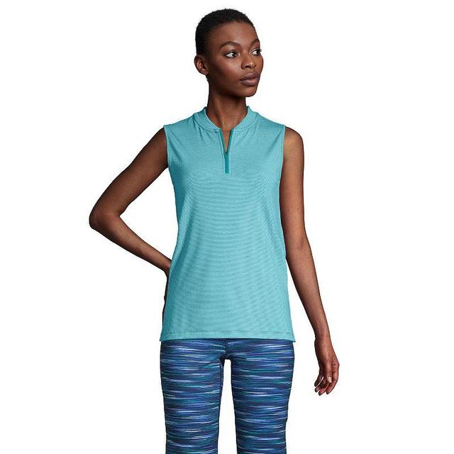 Womens Lands End Power Performance Quarter Zip Tank Top Product Image