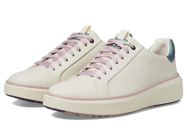 Cole Haan GrandPro Topspin Golf (Ivory/Mauve Shadows/Ivory) Women's Shoes Product Image