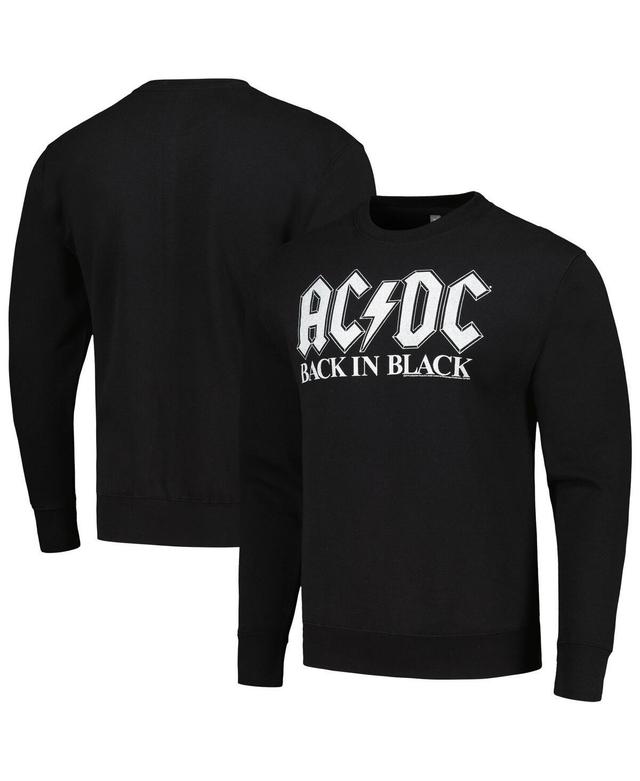 Mens Black Acdc Back Pullover Sweatshirt - Black Product Image