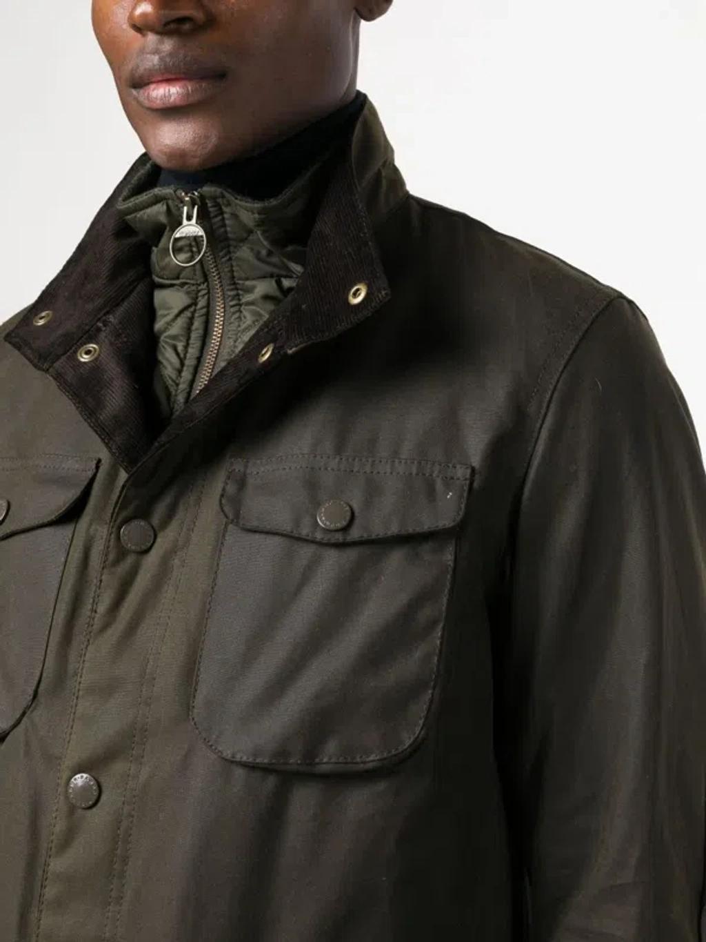 Ogston Wax Jacket In Black Product Image