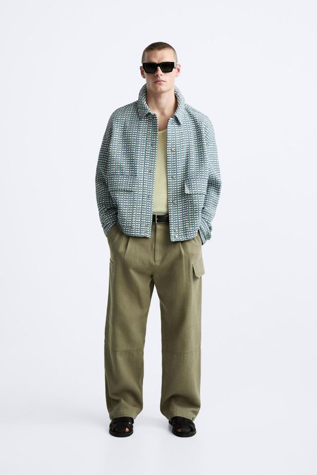 PLAID JACQUARD JACKET Product Image