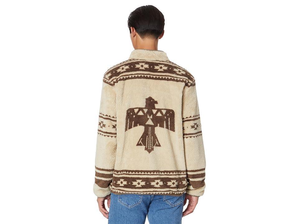 Faherty Steven Paul Jaud High Pile Fleece Reversible Jacket (Sand Dune Thunderbird) Men's Jacket Product Image