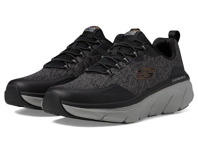 SKECHERS D'Lux Walker 2.0 Steadyway Charcoal) Men's Shoes Product Image