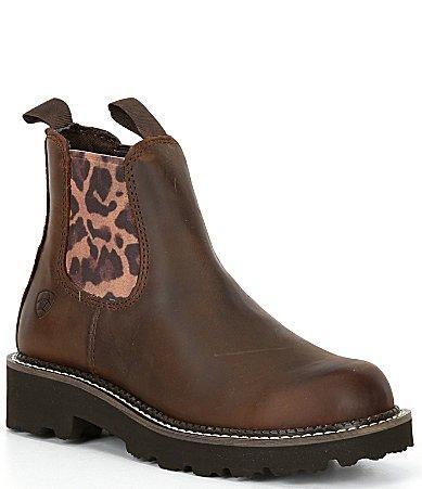 Ariat Fatbaby Leather Twin Gore Lug Sole Booties Product Image