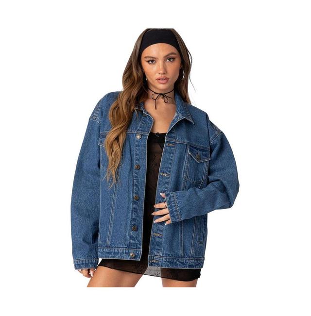 EDIKTED Dalia Oversize Denim Jacket Product Image