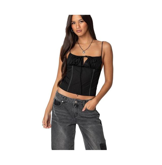 Edikted Womens Trinitie Poplin Corset Product Image