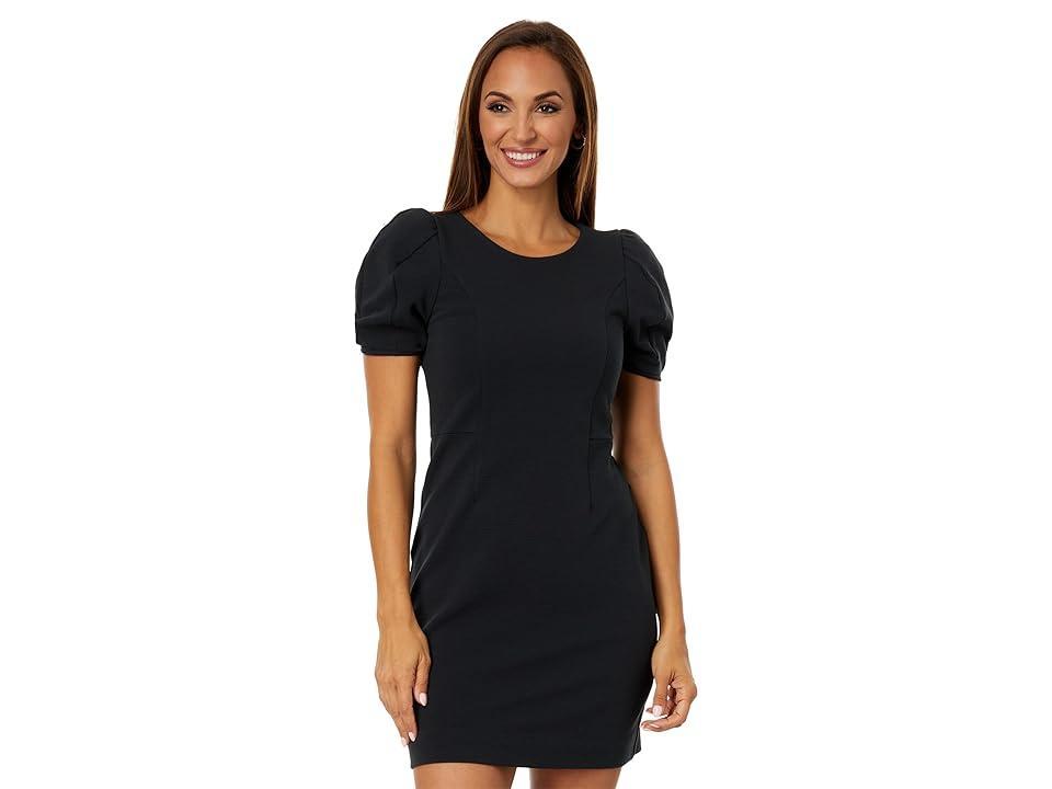 Womens Emilie Puff-Sleeve Shift Dress Product Image