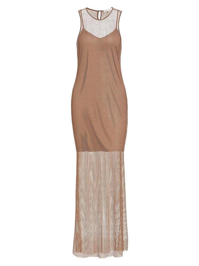 Womens Mika Crystal Mesh Maxi Dress Product Image