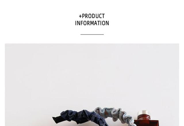 Ruffle Denim Headband Product Image