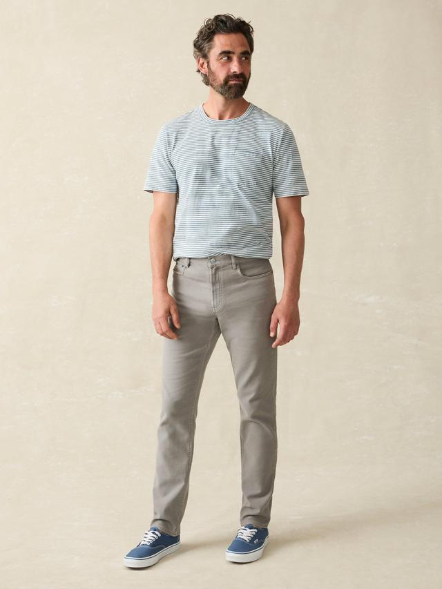 Stretch Terry 5-Pocket Pant - Iron Male Product Image