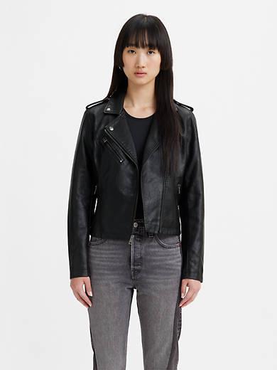 Faux Leather Moto Jacket product image