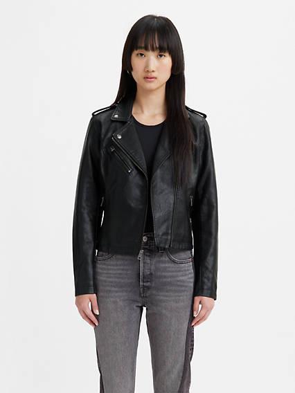 Levi's Leather Moto Jacket - Women's Product Image