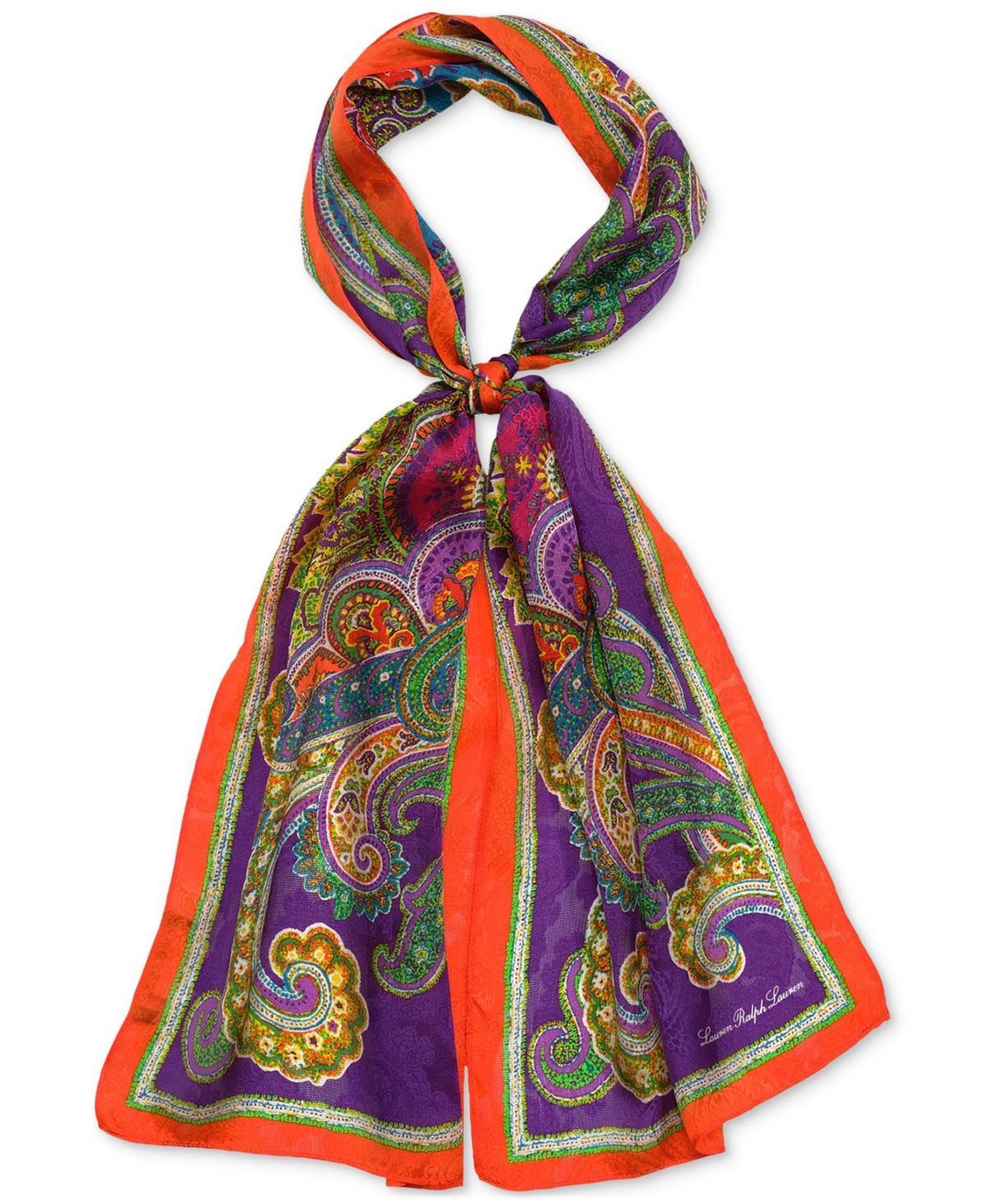 Lauren Ralph Lauren Womens Paisley Oblong Scarf Product Image