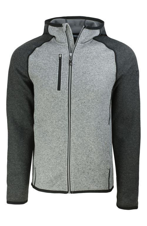 Cutter & Buck Mainsail Full Zip Hooded Mens Jacket - Polished heather Product Image