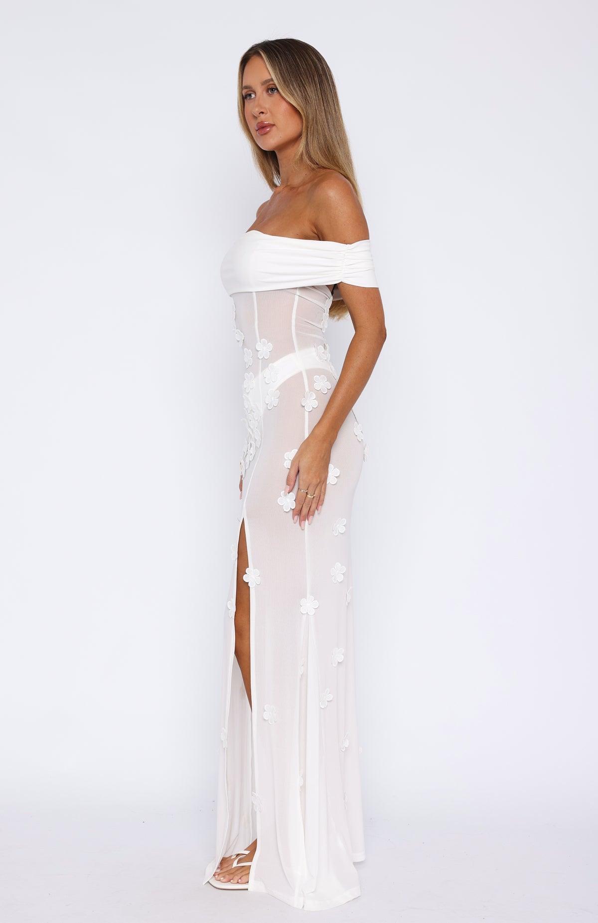 Loved The Most Maxi Dress White Product Image