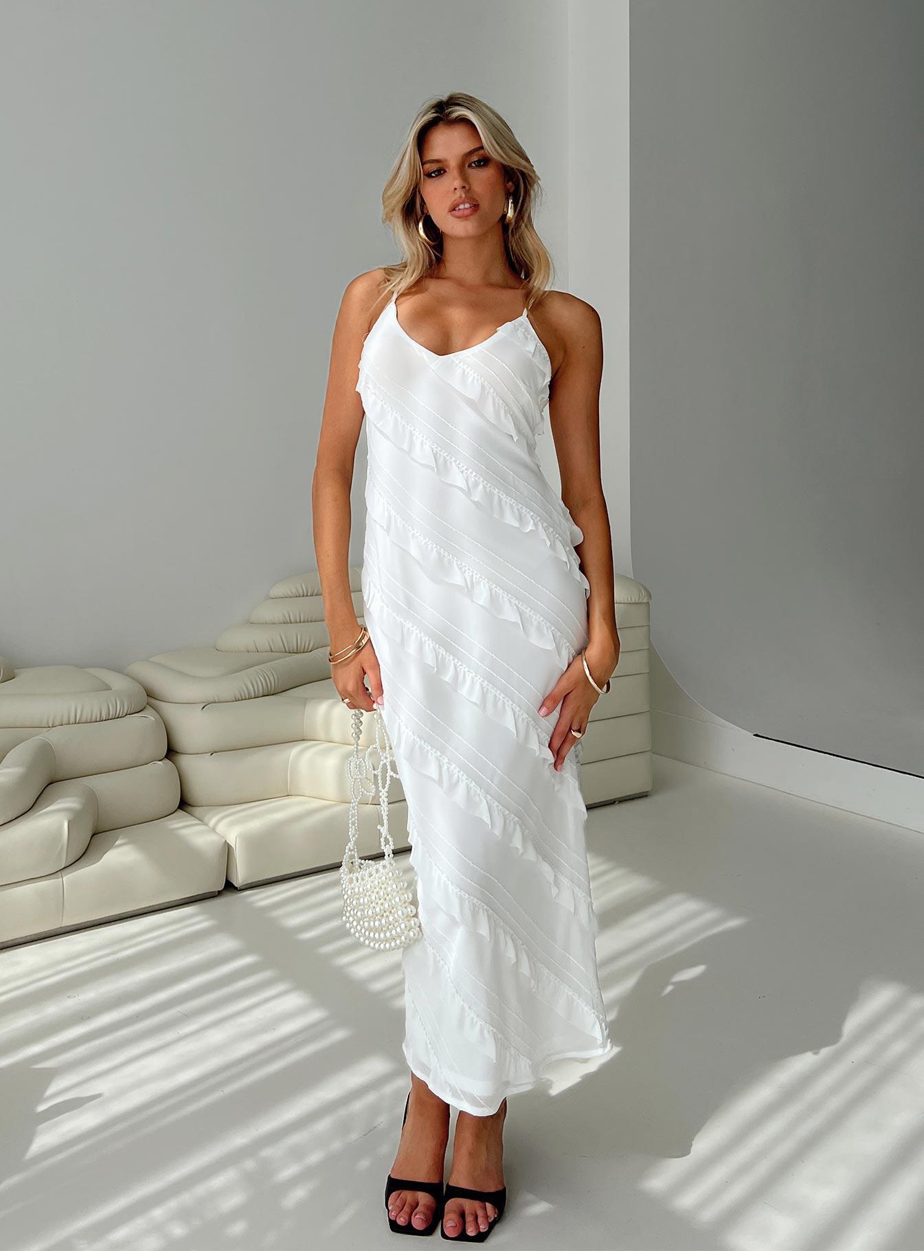 Lars Maxi Dress White Product Image