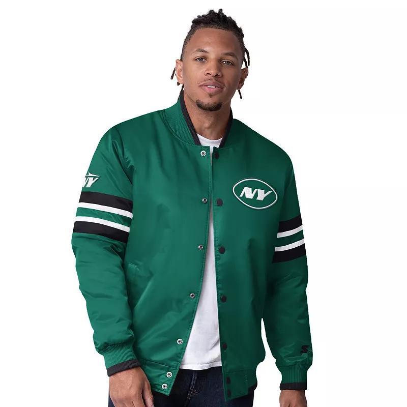 Mens Starter Royal Seattle Seahawks Vintage Logo Scout I Full-Snap Varsity Jacket Product Image