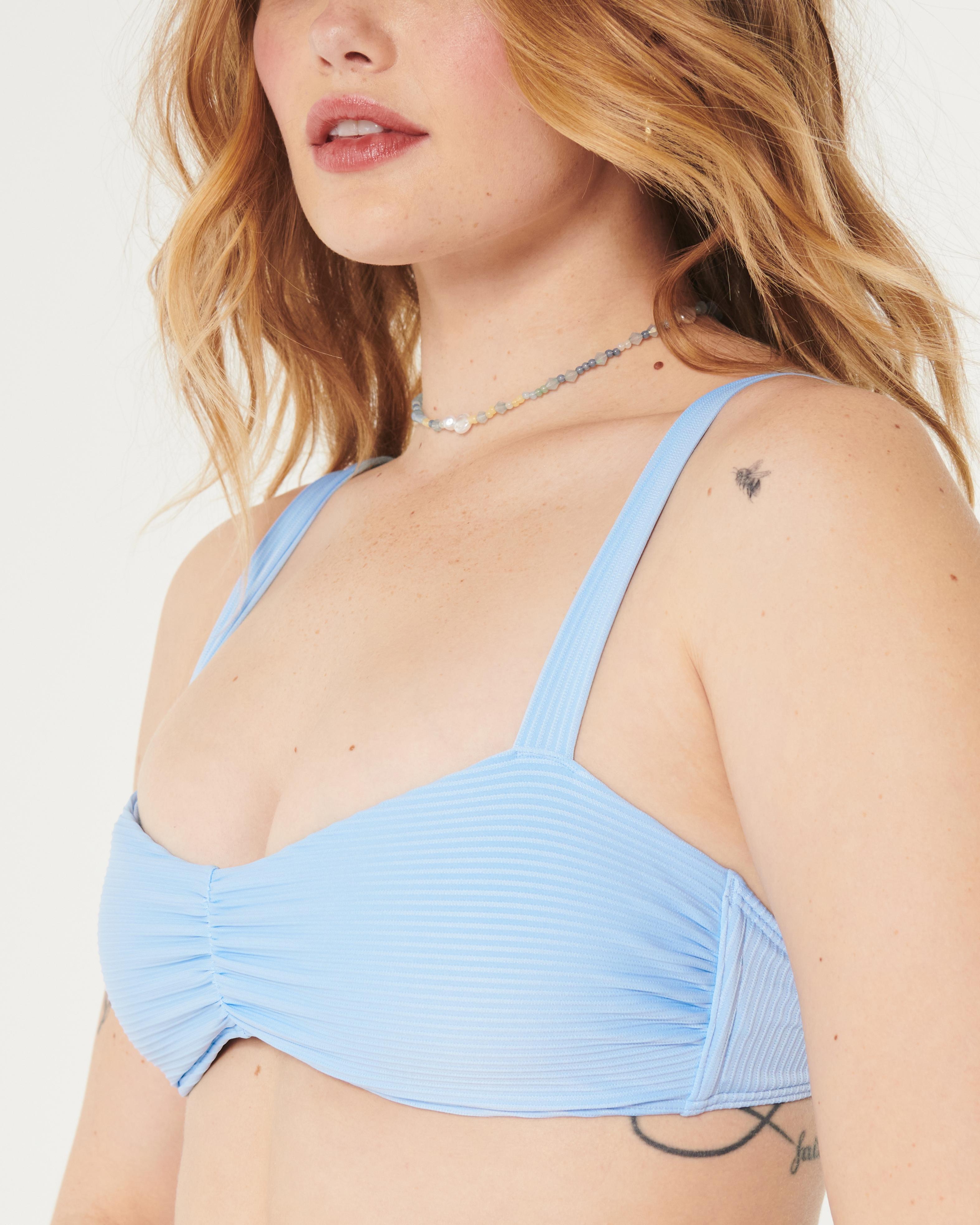 Ribbed Scoop Bikini Top Product Image