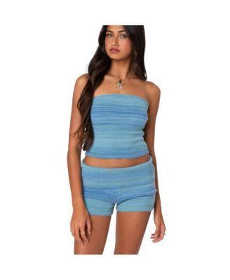 Edikted Womens Daytona Gradient Knit Tube Top Product Image