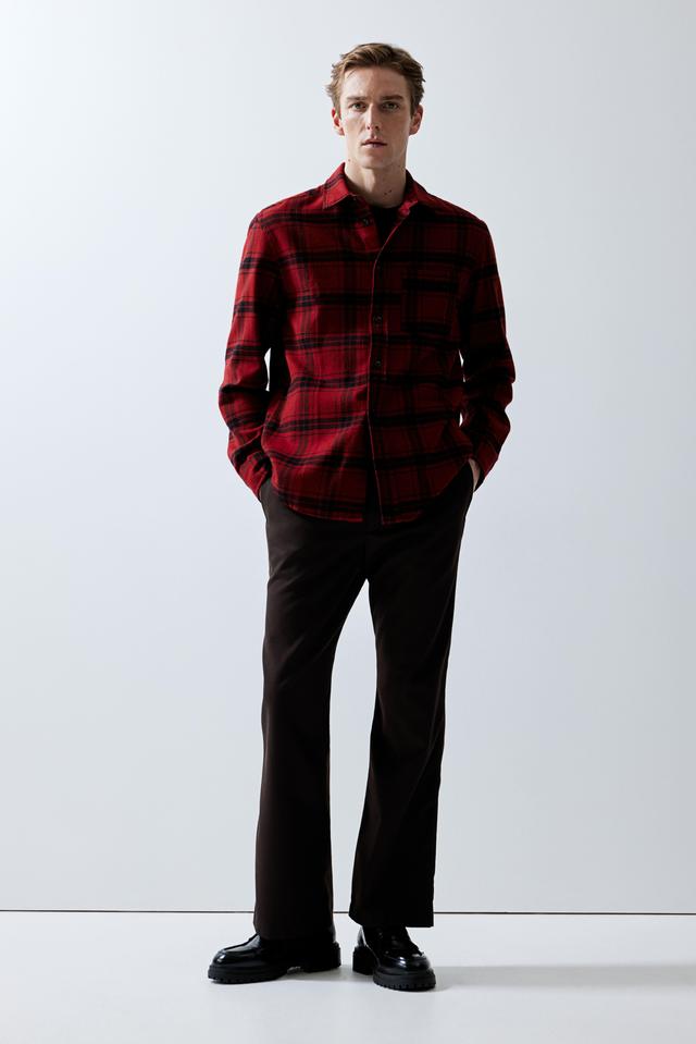 Regular Fit Flannel Shirt Product Image