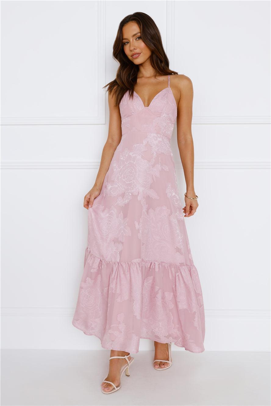 Isla Maxi Dress Pink Product Image