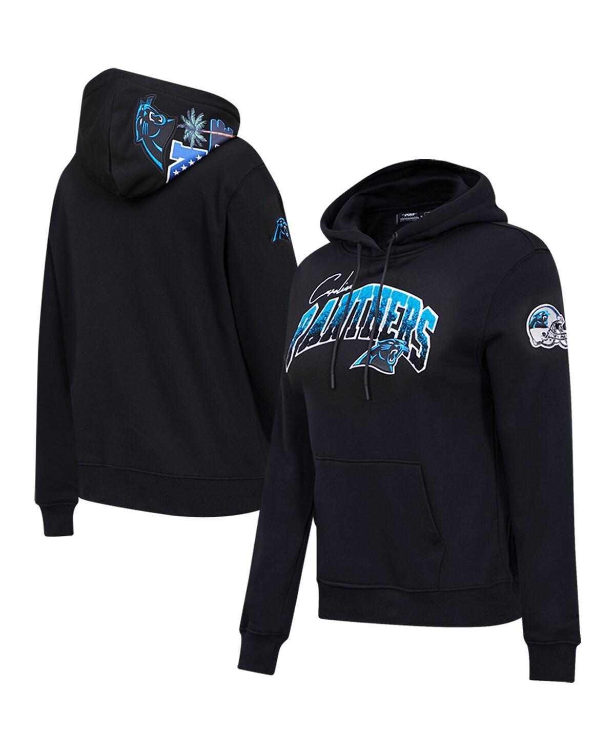 Womens Pro Standard Black Carolina Panthers Local Patch Pullover Hoodie Product Image