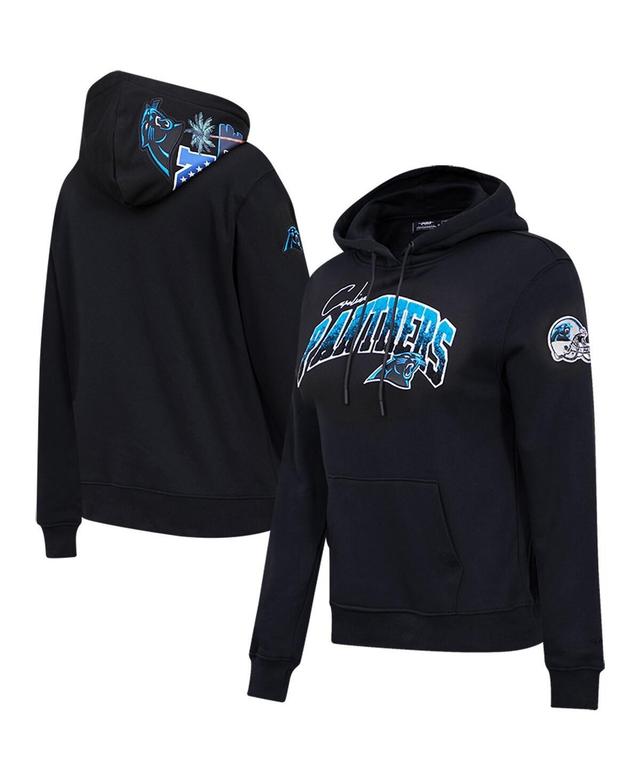 Womens Pro Standard Black Carolina Panthers Local Patch Pullover Hoodie Product Image