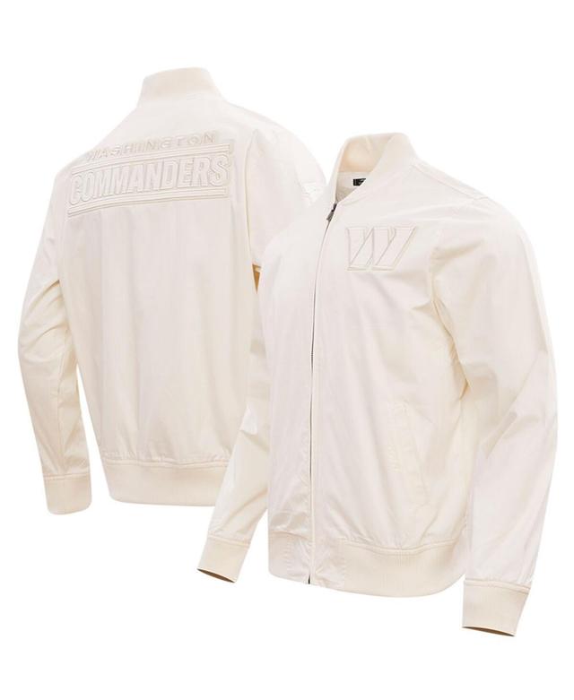 Mens Pro Standard Cream Washington Commanders Neutral Full-Zip Jacket Product Image