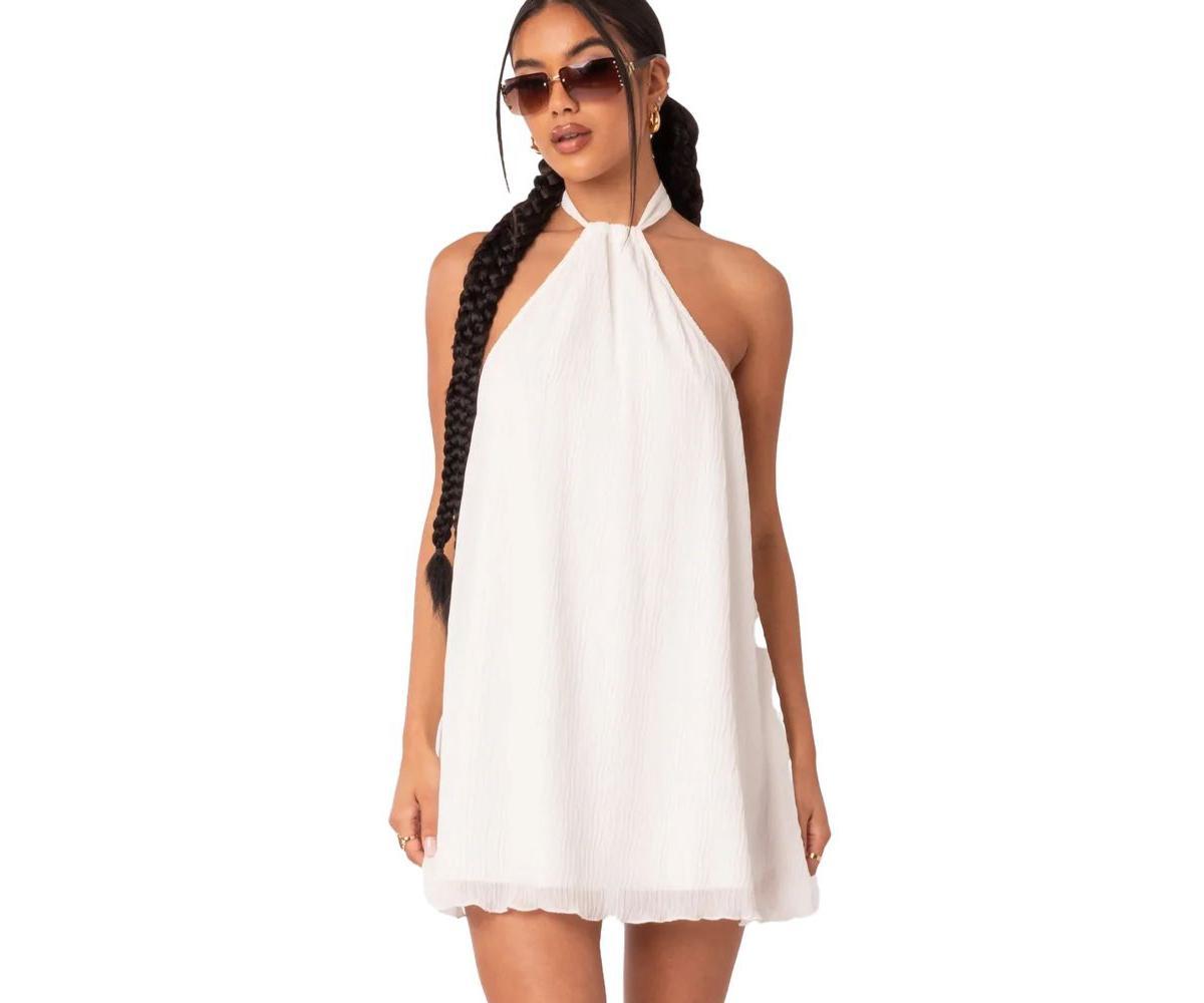 Womens Palma Open Back Halter Mini Dress Product Image