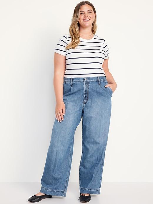 Extra High-Waisted Baggy Wide-Leg Trouser Jeans Product Image