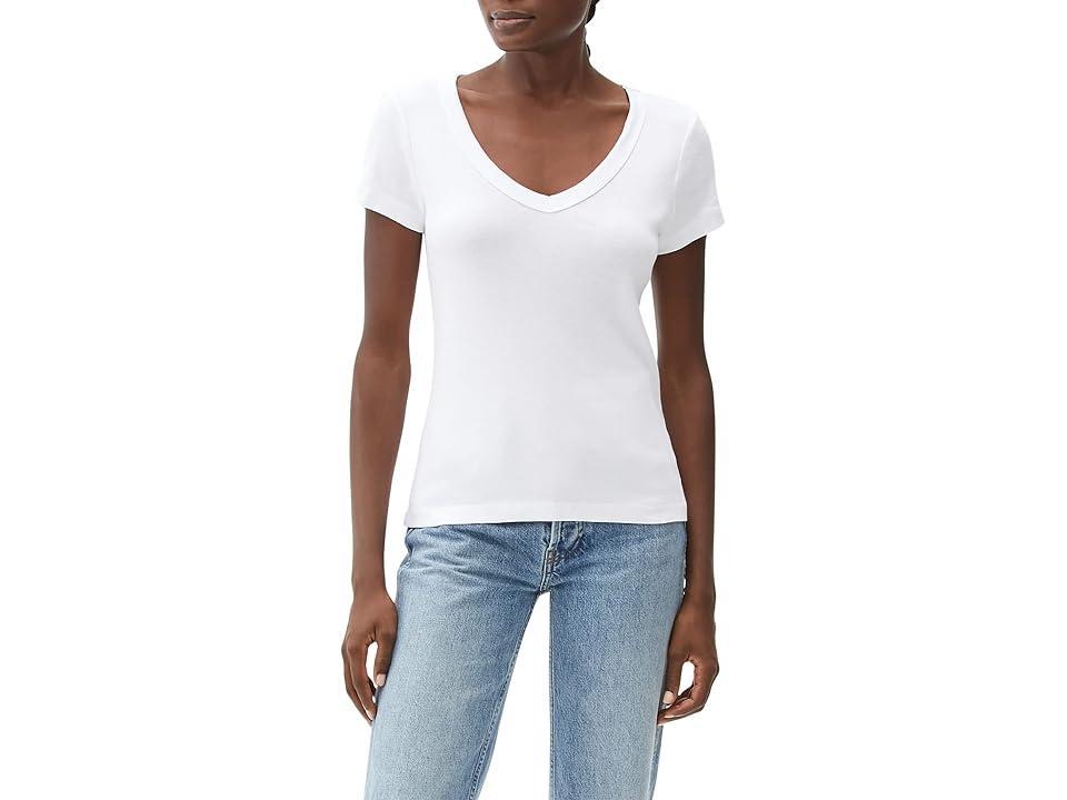 Michael Stars Nikki V Neck Cotton Tee Product Image