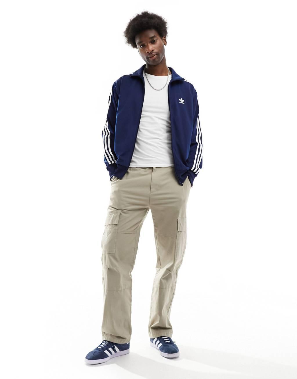 adidas Originals adicolor firebird tracktop in navy Product Image