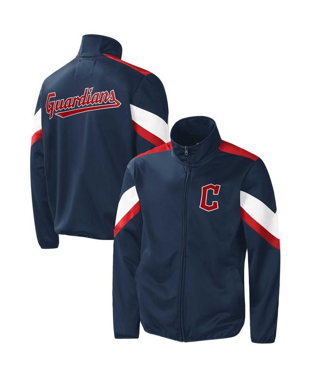 Mens G-III Sports by Carl Banks Navy Cleveland Guardians Earned Run Full-Zip Jacket Grd Blue Product Image