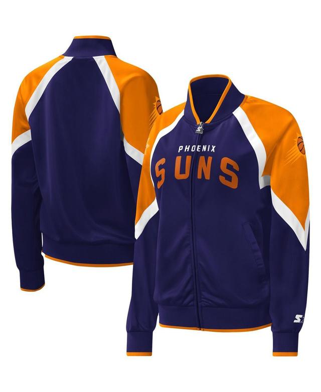 Womens Starter Purple Phoenix Suns Slam Dunk Raglan Full-Zip Track Jacket Product Image