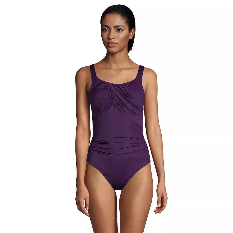 Womens Lands End Carmela SlenderSuit DD-Cup One-Piece Swimsuit Product Image