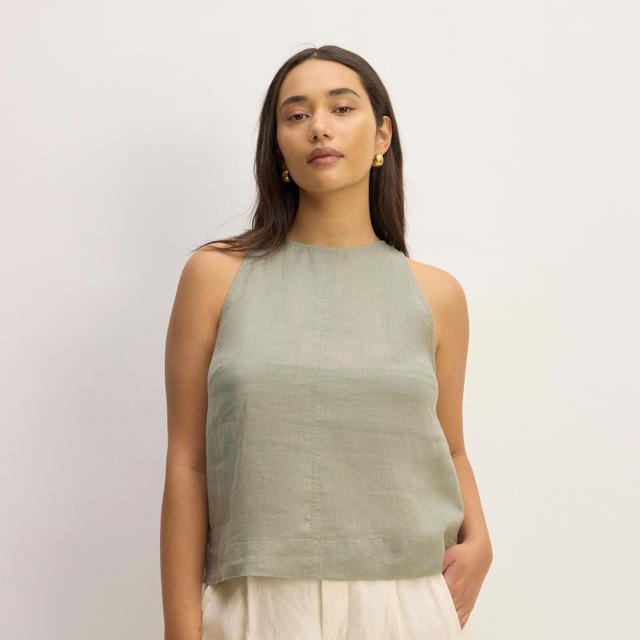 The Linen High-Neck Tank Product Image