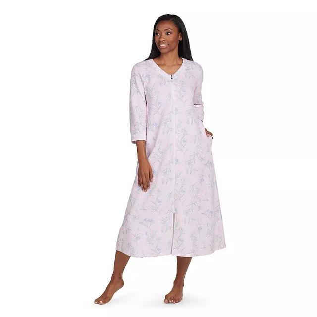 Womens Miss Elaine Essentials Quilt-In-Knit Long Robe Product Image