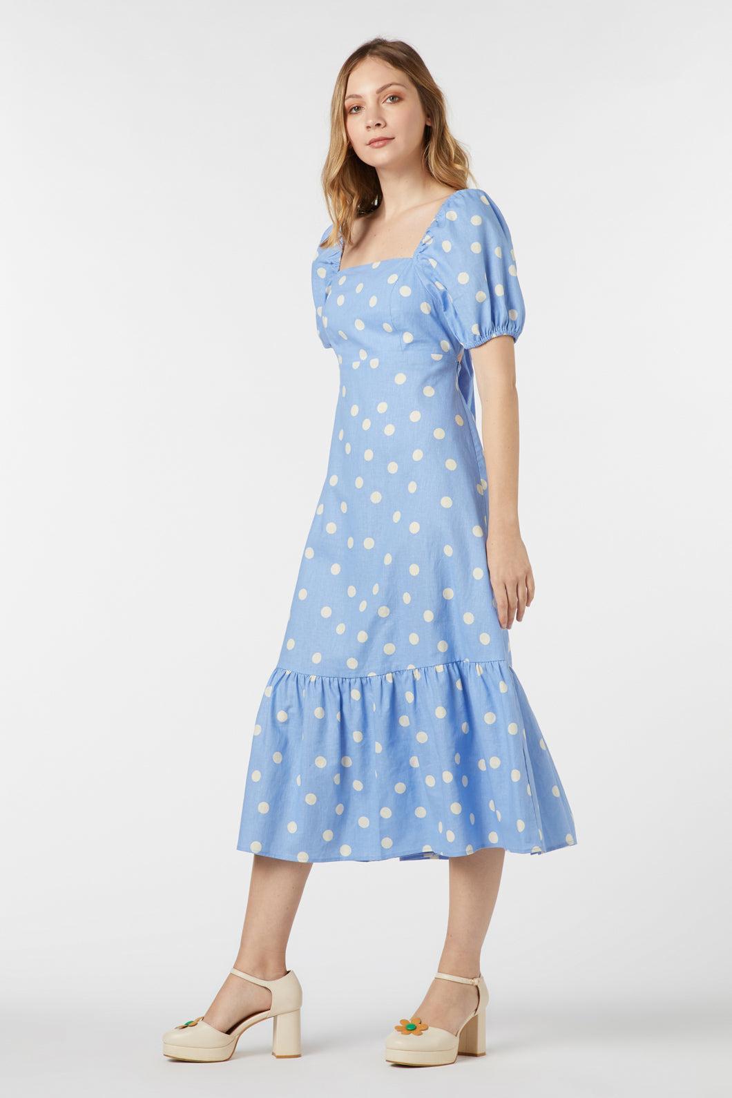 Lucy Polka Dot Midi Dress Product Image