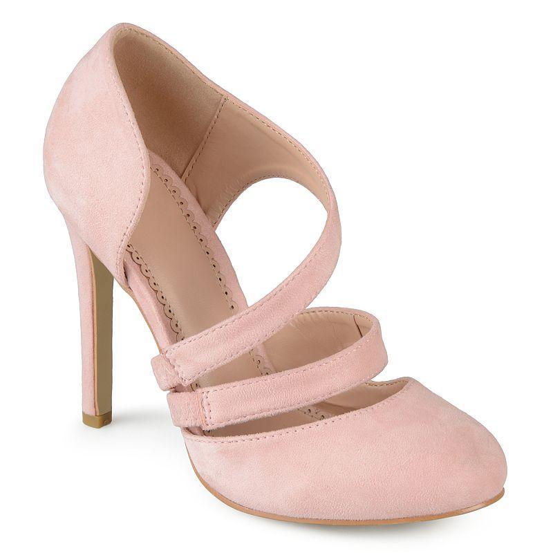 Journee Collection Zeera Womens High Heels, Girls Light Pink Product Image