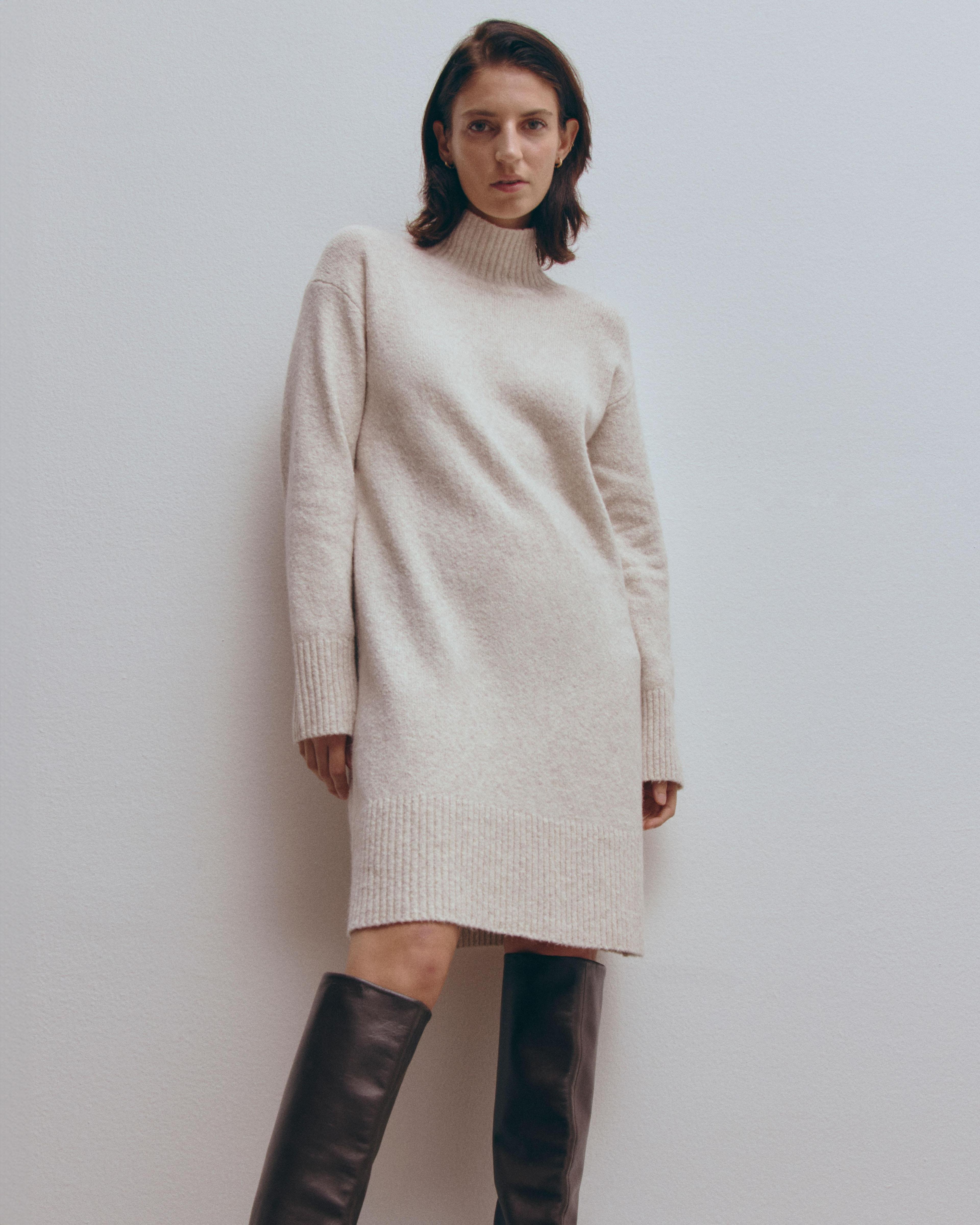 The Sweater Dress in Plush Cotton Product Image