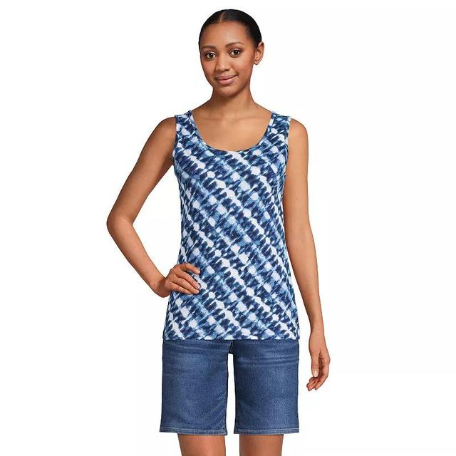 Lands End Womens Petite Cotton Tank Top Product Image