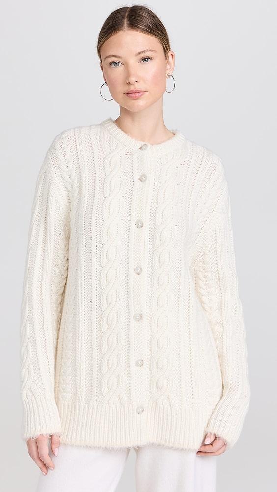 Guest in Residence Rossella Cable Cardigan In Cashmere Blend | Shopbop Product Image