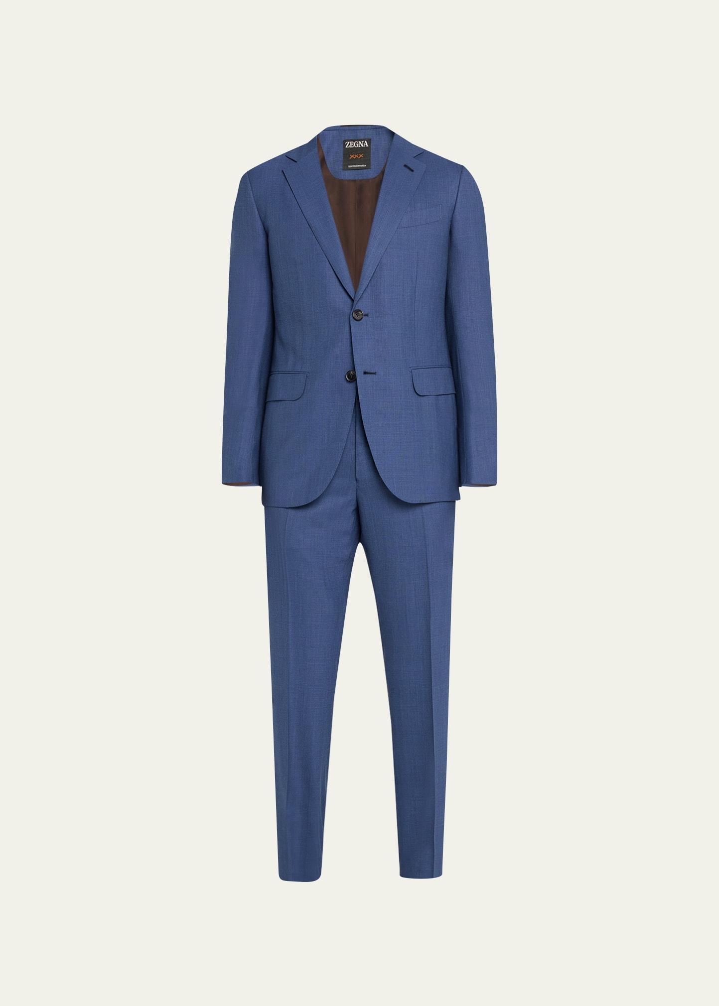 Mens Centoventimila Wool Suit Product Image