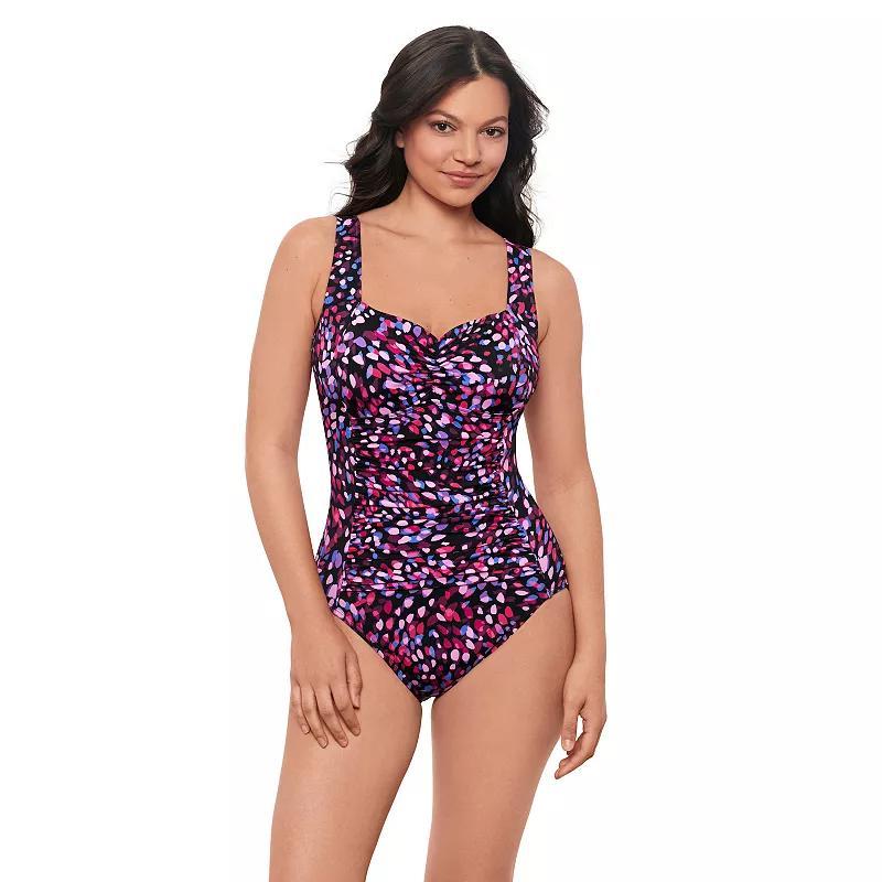 Womens Bal Harbour Abstract Dot Mio One-Piece Swimsuit Product Image