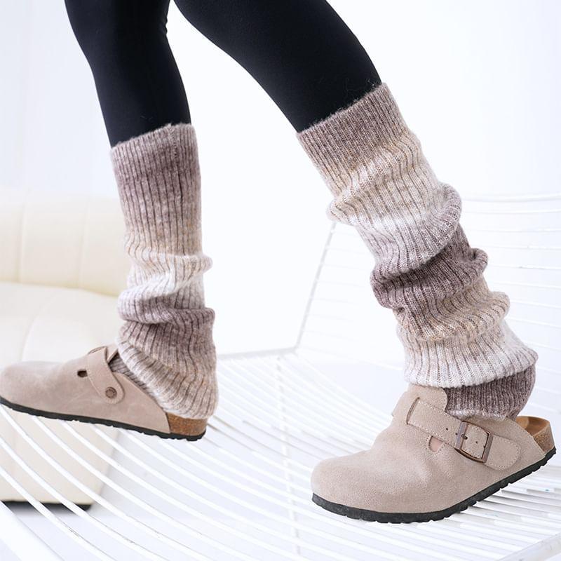 Gradient Knitted Leg Warmers Product Image