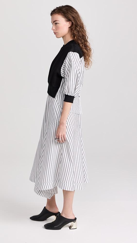 3.1 Phillip Lim Tear Drop Sleeve Sweatshirt Combo Dress | Shopbop Product Image